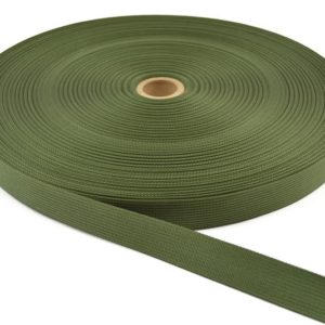 Ремень капроновый 2,5 см. (зелен.) 40м VK-1435 (1*20)