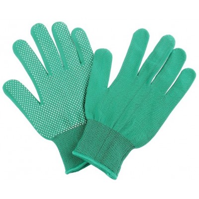 Перчатки турецкие нейлон зеленые VK-1311-4 (1*1200)